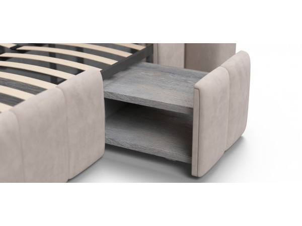 Кровать BOSS.XO 180*200 велюр Monolit латте