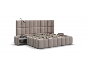 Босс ХО Кровать 180*200 Велюр Монолит латте