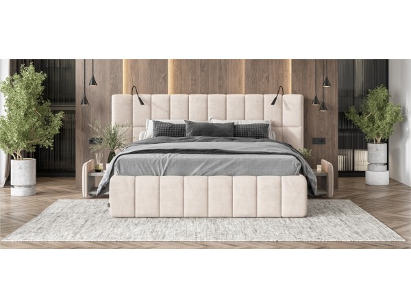 Кровать BOSS.XO 180*200 велюр Monolit латте