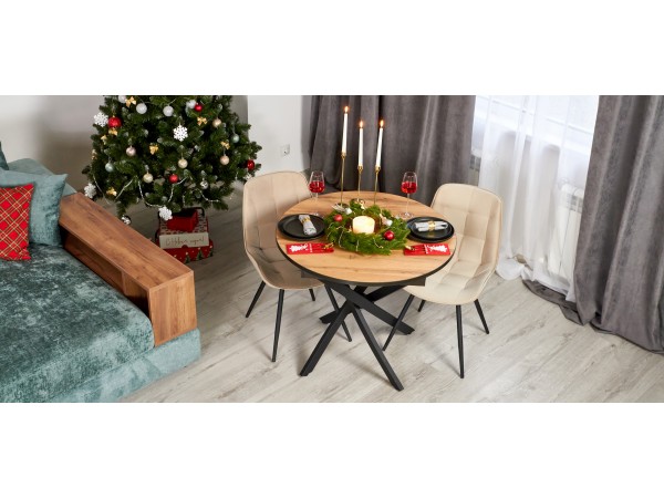 Стол Boss One Дуб вотан, Черный