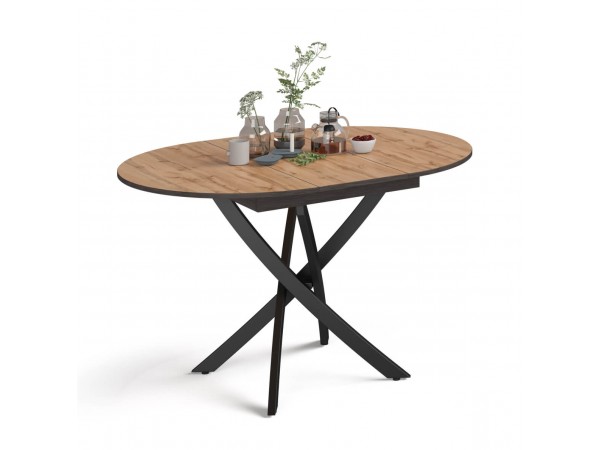 Стол Boss One Дуб вотан, Черный