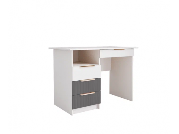 Стол письменный МС Лавис СТД 1070.1 Белый софт/Графит софт