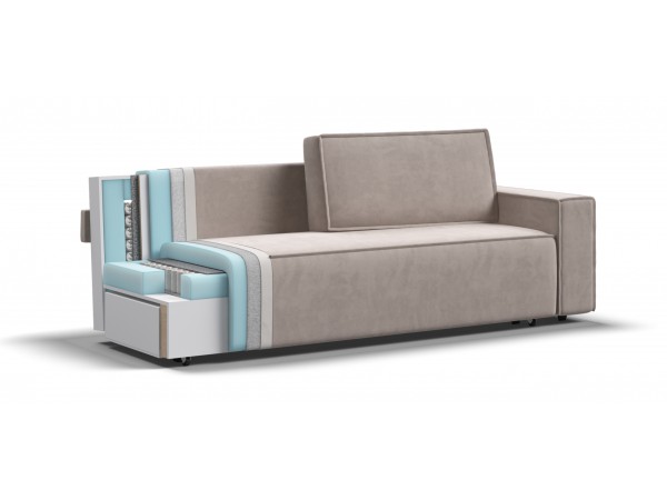 Диван Норд велюр Monolit латте