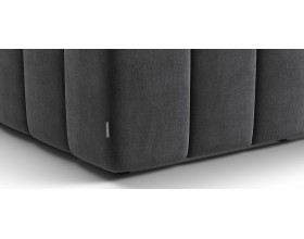 Босс ХО Кровать 180*200 Велюр Монолит серый