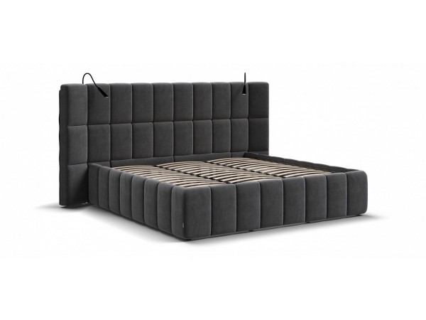 Кровать BOSS.XO 180*200 велюр Monolit серый Кровать BOSS.XO 180*200 велюр Monolit серый