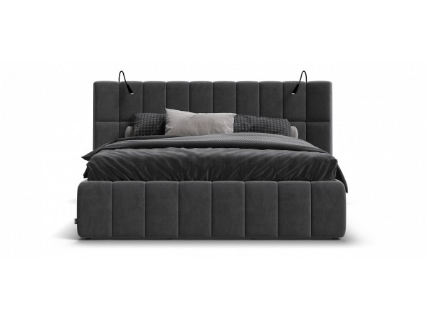 Кровать BOSS.XO 180*200 велюр Monolit серый Кровать BOSS.XO 180*200 велюр Monolit серый