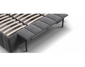 Босс ХО Кровать 180*200 Велюр Монолит серый