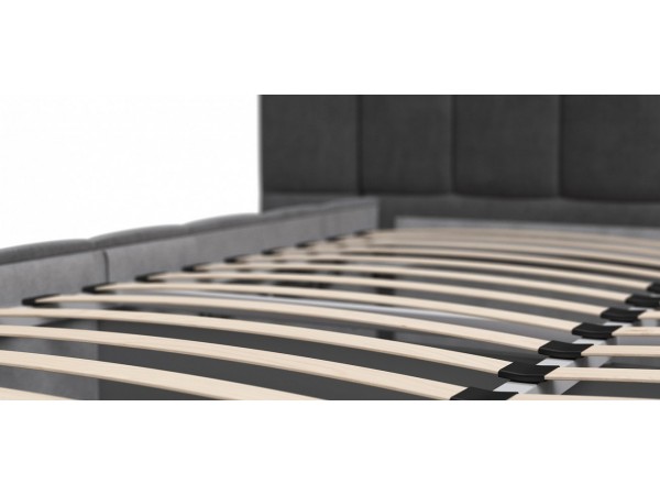 Кровать BOSS.XO 180*200 велюр Monolit серый Кровать BOSS.XO 180*200 велюр Monolit серый