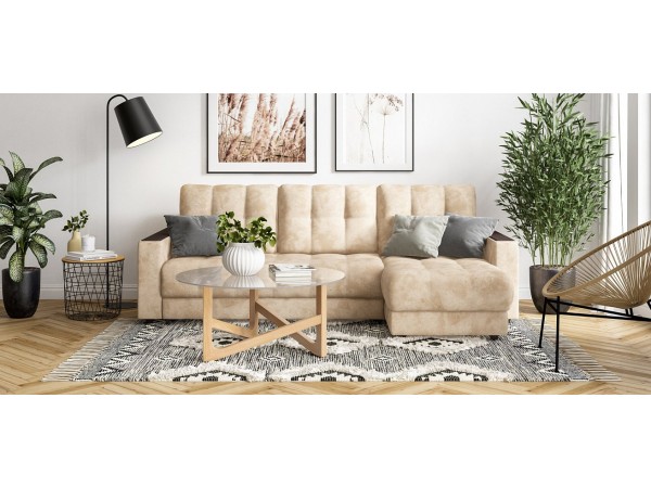 Угловой диван BOSS 3.0 Classic XL велюр Alkantara пепел