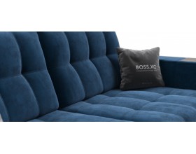 Босс ХО Макс диван Велюр Монолит синий