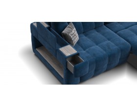 Босс ХО Макс диван Велюр Монолит синий