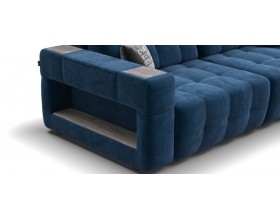 Босс ХО Макс диван Велюр Монолит синий