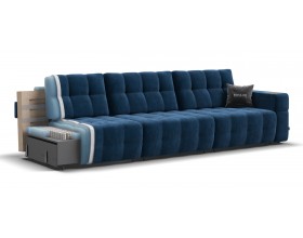 Босс ХО Макс диван Велюр Монолит синий