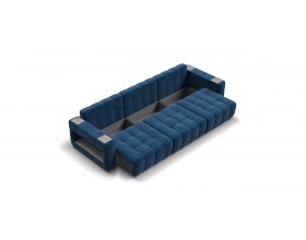 Босс ХО Макс диван Велюр Монолит синий