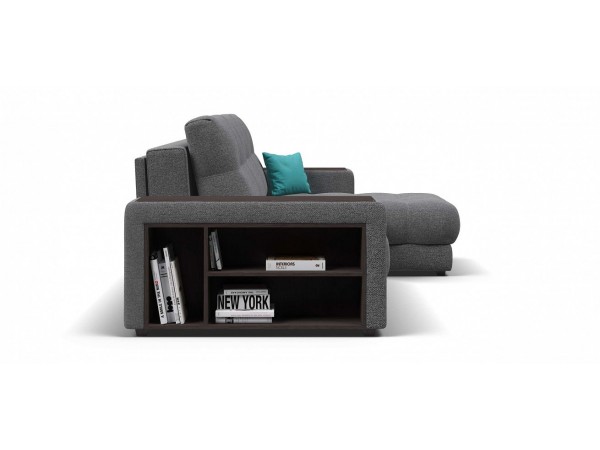 Диван BOSS 3.0 XL угол рогожка Malmo серый