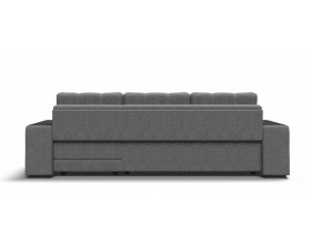 Босс ХЛ угловой диван Рогожка Мальмо серый