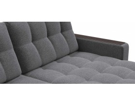 Босс ХЛ угловой диван Рогожка Мальмо серый