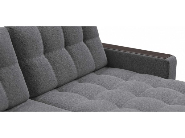 Диван BOSS 3.0 XL угол рогожка Malmo серый