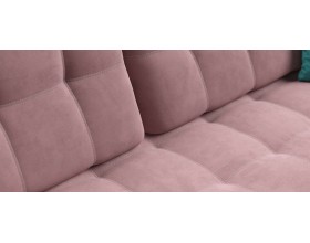 Босс двухместный диван Велюр Монолит розовый