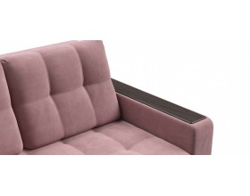 Босс двухместный диван Велюр Монолит розовый