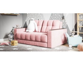 Босс двухместный диван Велюр Монолит розовый