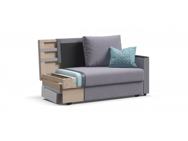 Диван АТЛАНТА ЛАЙТ 2 рогожка Malmo платина