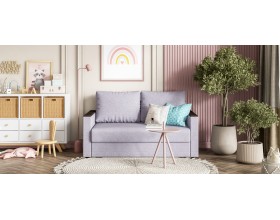 Атланта двухместный диван Рогожка Мальмо платина