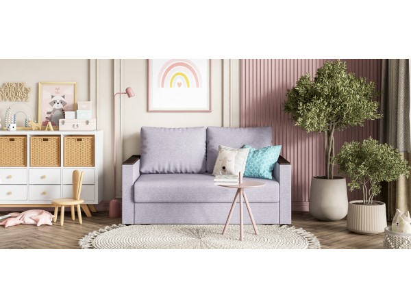 Диван АТЛАНТА ЛАЙТ 2 рогожка Malmo платина