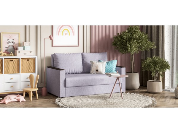 Диван АТЛАНТА ЛАЙТ 2 рогожка Malmo платина