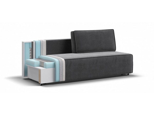 Диван NORD mini велюр Monolit серый Диван NORD mini велюр Monolit серый