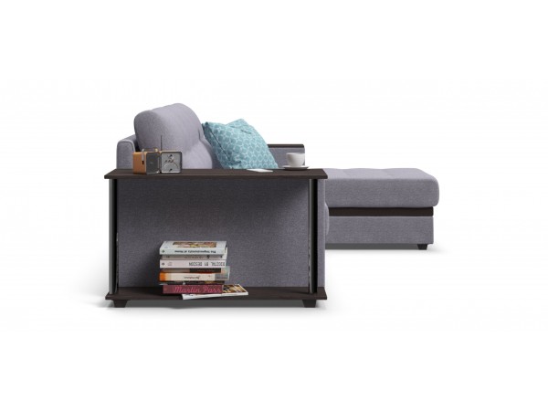 Угловой диван Атланта Люкс рогожка Malmo платина