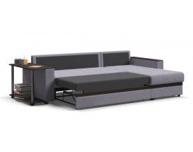 Атланта Люкс угловой диван Рогожка Мальмо платина