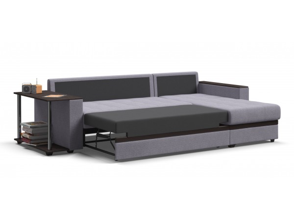 Угловой диван Атланта Люкс рогожка Malmo платина