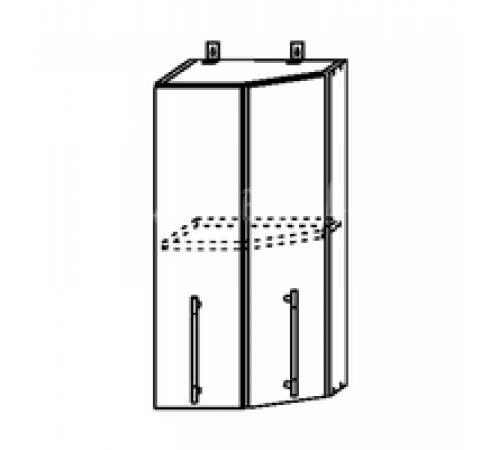 Шкаф верхний торцевой ПТ 400