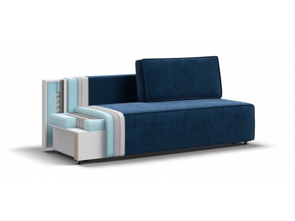 Диван NORD mini велюр Monolit синий