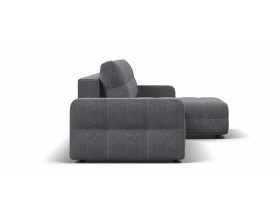 Денди угловой диван Рогожка Мальмо серый