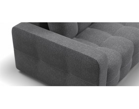 Денди угловой диван Рогожка Мальмо серый