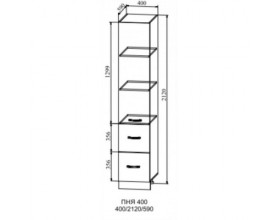 Корпус пенала с ящиками ПНЯ 400 М