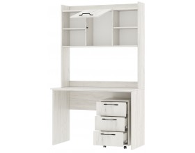 Письменно-компьютерный стол ПКС-9 Крафт белый