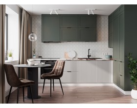Кухня Вариант фасада Мелисса   и Квадро 3,25 м +пеналы 1,0 м 
