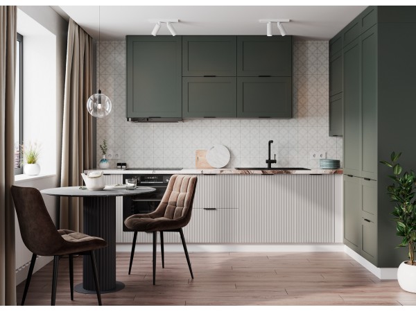 Кухня Вариант фасада Мелисса   и Квадро 3,25 м +пеналы 1,0 м 