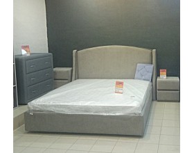 Кровать Уют Новелла Люкс с кантом Shaggy Besee-Glance Mauve обивка  velvet lux 45 кантик velvet lux 44