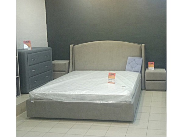Кровать Уют Новелла Люкс с кантом Shaggy Besee-Glance Mauve обивка  velvet lux 45 кантик velvet lux 44