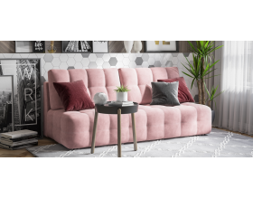 Босс Мини диван Велюр Монолит розовый