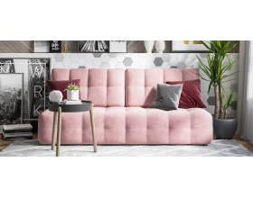 Босс Мини диван Велюр Монолит розовый