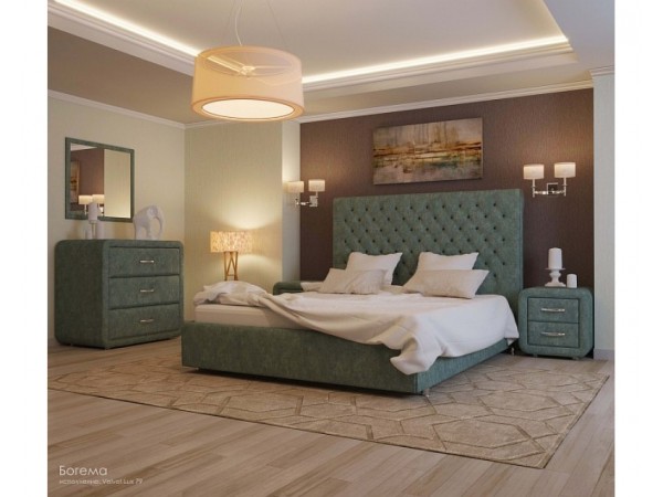 Кровать Богема velvet lux 22 Кровать Богема velvet lux 22