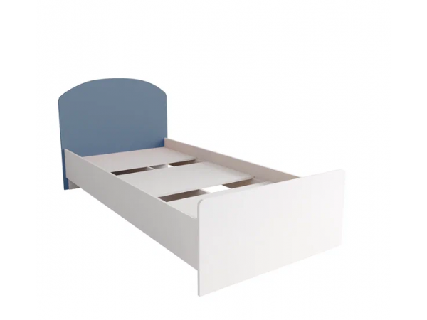 Кровать 900 МС Лавис КРД 900.1 Белый софт/Лазурь софт Кровать 900 МС Лавис КРД 900.1 Белый софт/Лазурь софт