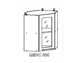 Шкаф верхний угловой ШВУС 550х550