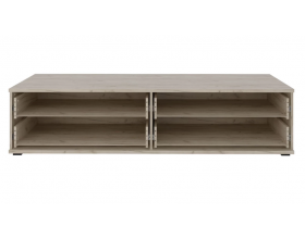 Тумба под ТВ 4 ящика Альянс СТЛ.435.07 Дуб крафт/Белый глянец