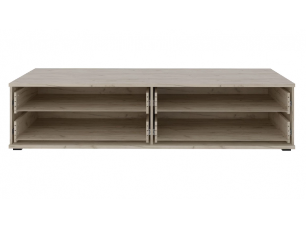 Тумба под ТВ 4 ящика Альянс СТЛ.435.07 Дуб крафт/Белый глянец